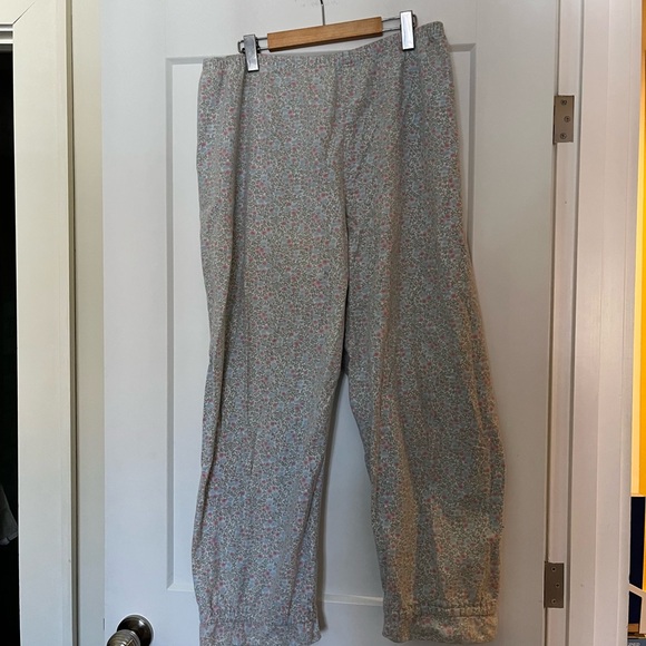 Vintage 100% cotton flannel cozy floral ruffled pyjama set - Picture 8 of 13